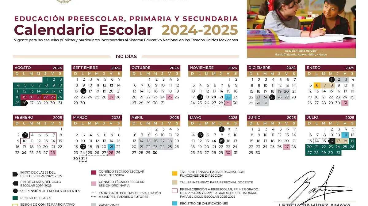 El Calendario Escolar 2025 contempla la Semana Santa / SEP