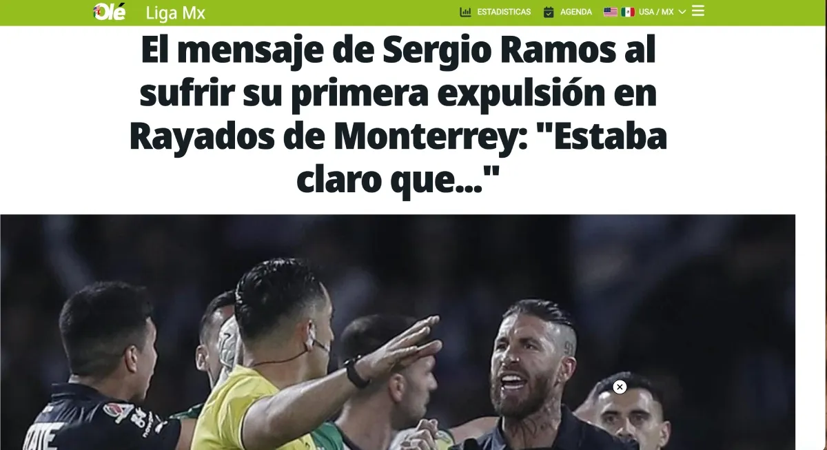 Diario Olé | Captura de Pantalla: Olé