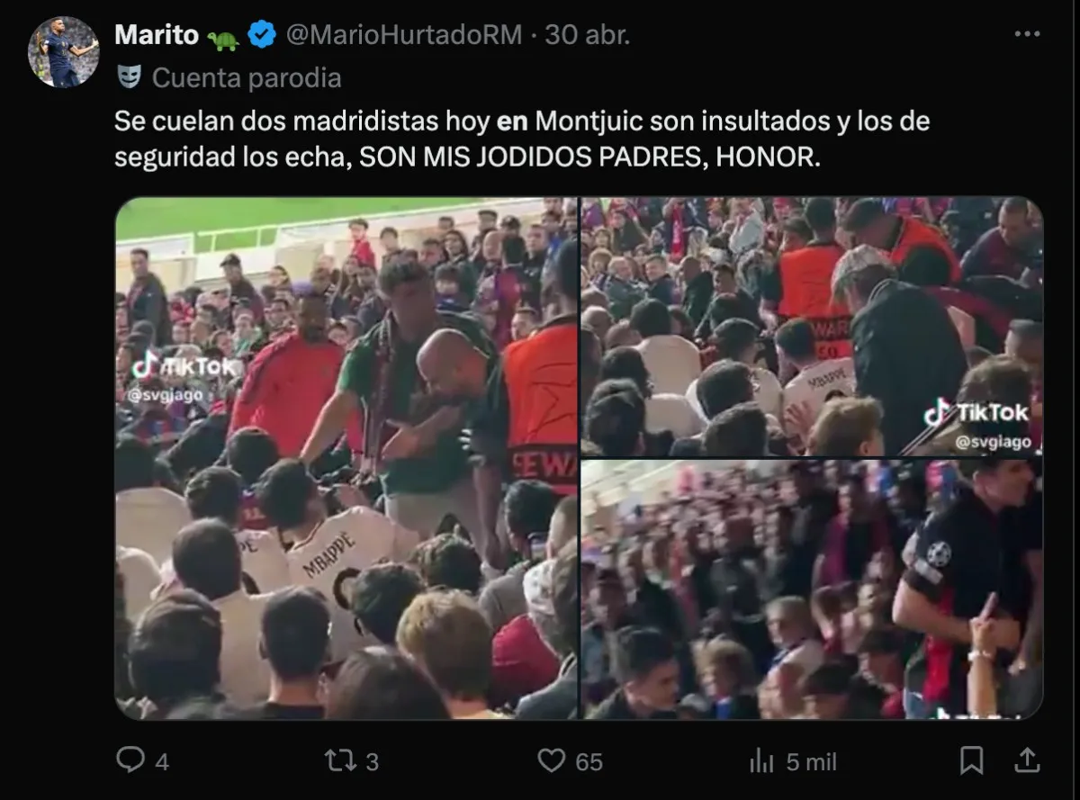 Captura de pantalla de lo que pasó | @MarioHurtadoRM