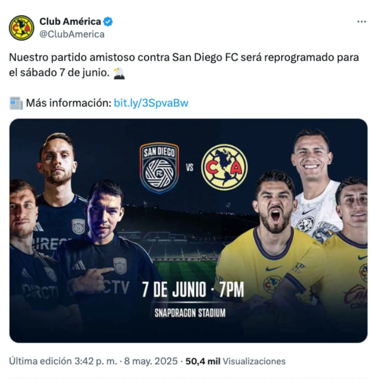 Anuncio oficial | Captura de pantalla: X: @ClubAmérica