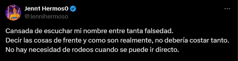 Así fue el mensaje de Jenni Hermoso