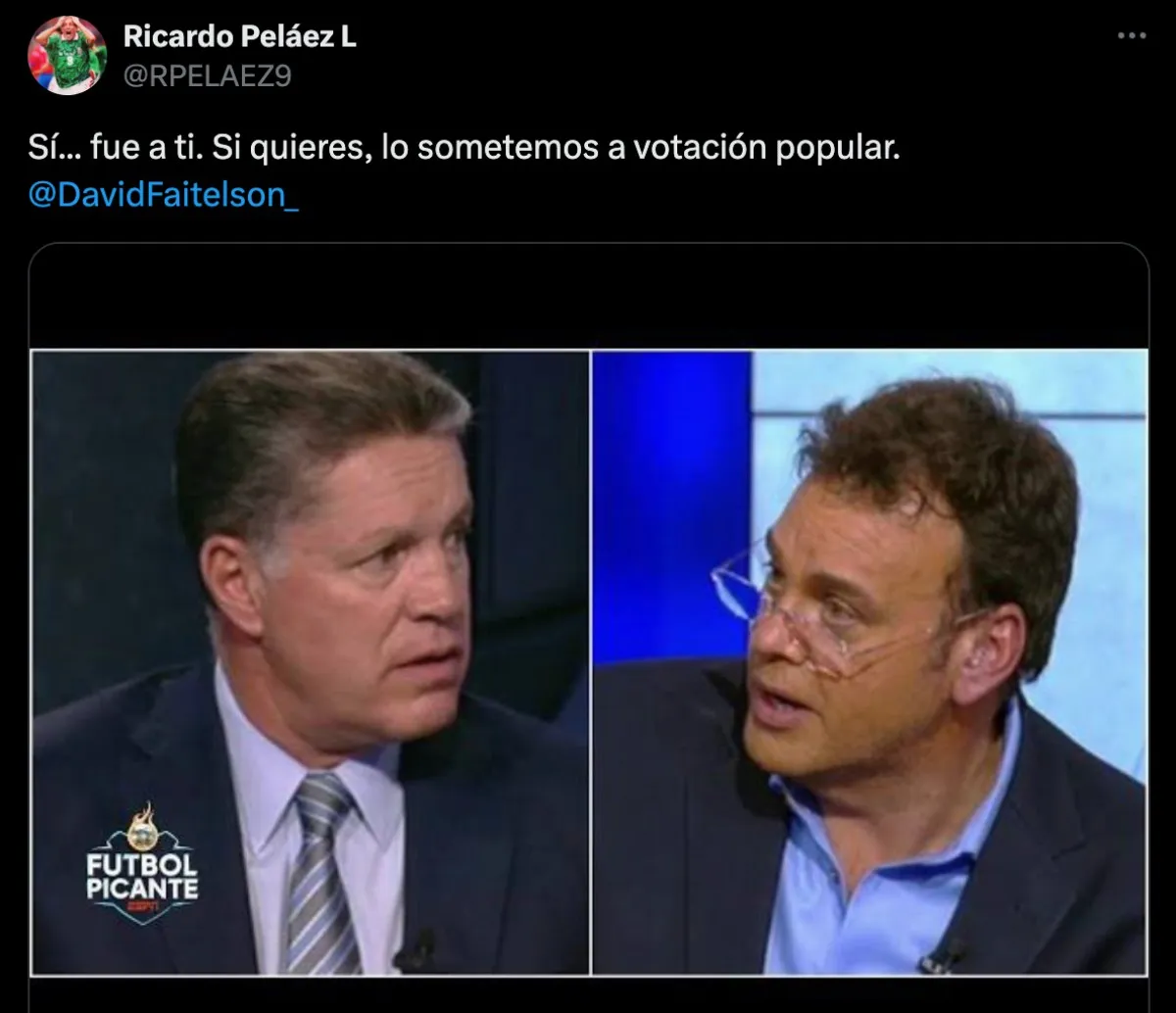 La respuesta de Ricardo | Captura de pantalla: X