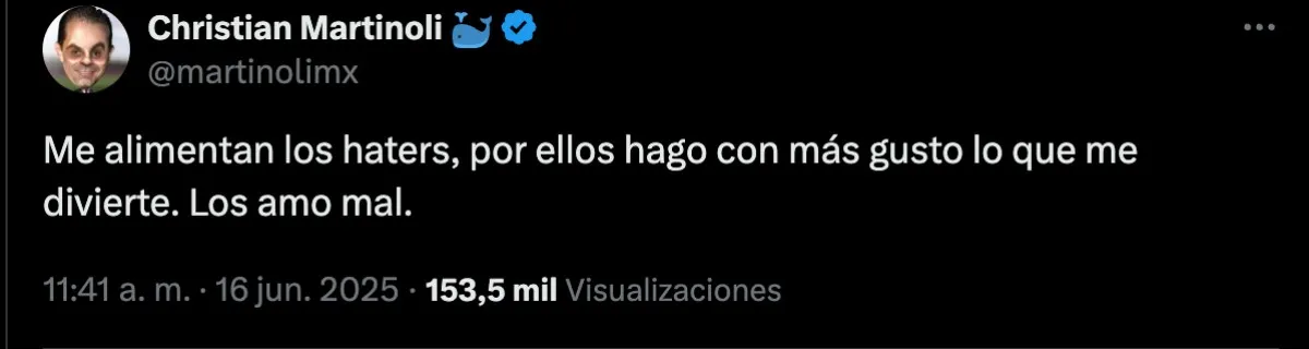 El mensaje a sus 'haters' | Captura de pantalla