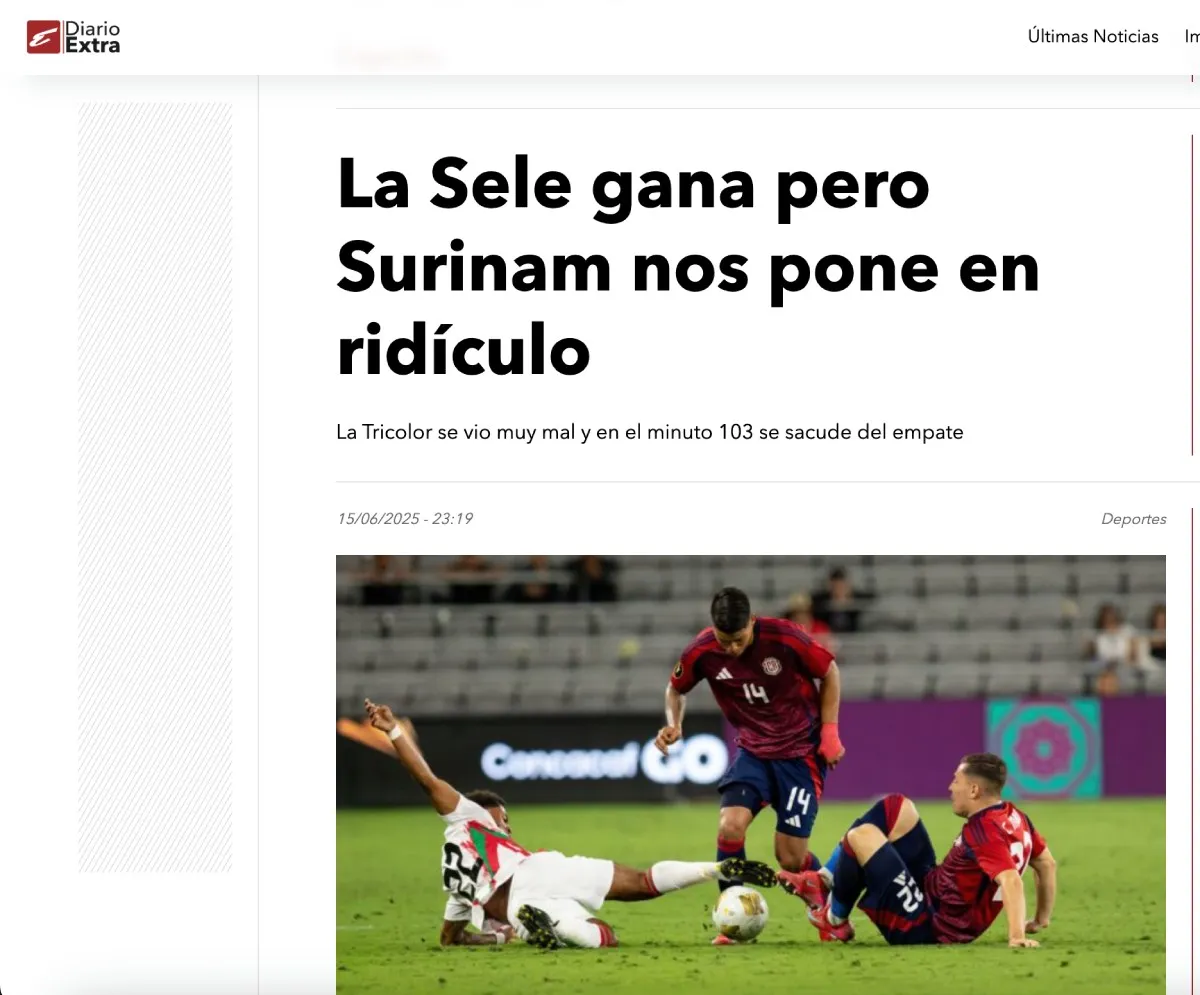 Diario Extra | Captura de pantalla