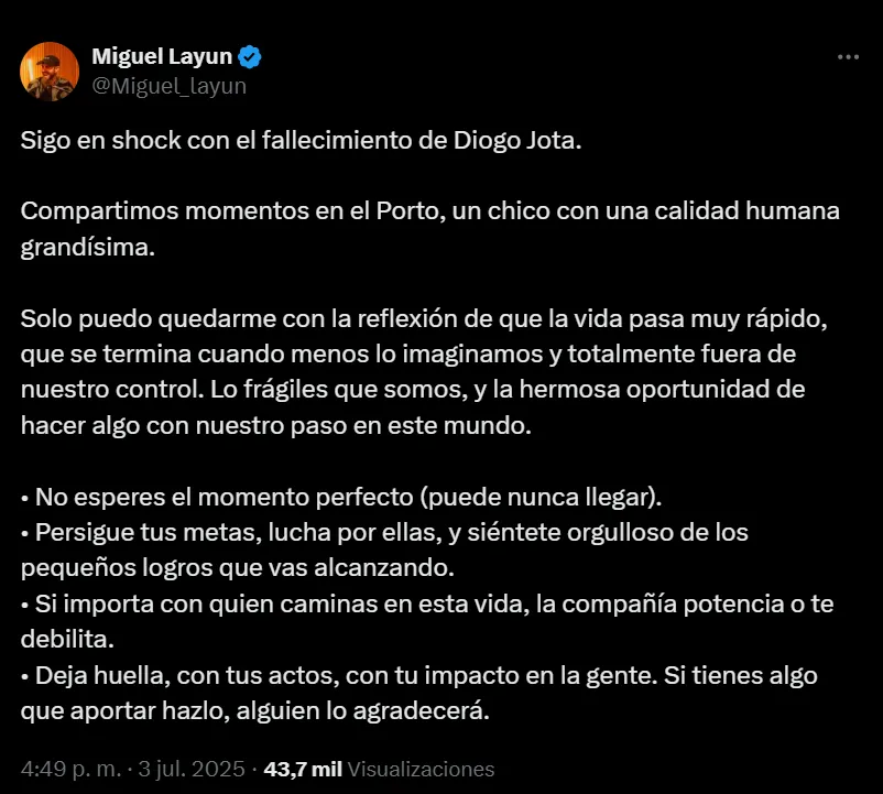 Así fue el mensaje de Miguel Layún
