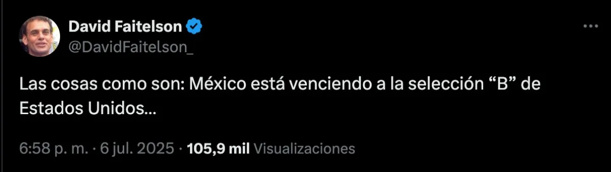 La reacción de Faitelson | Captura de pantalla