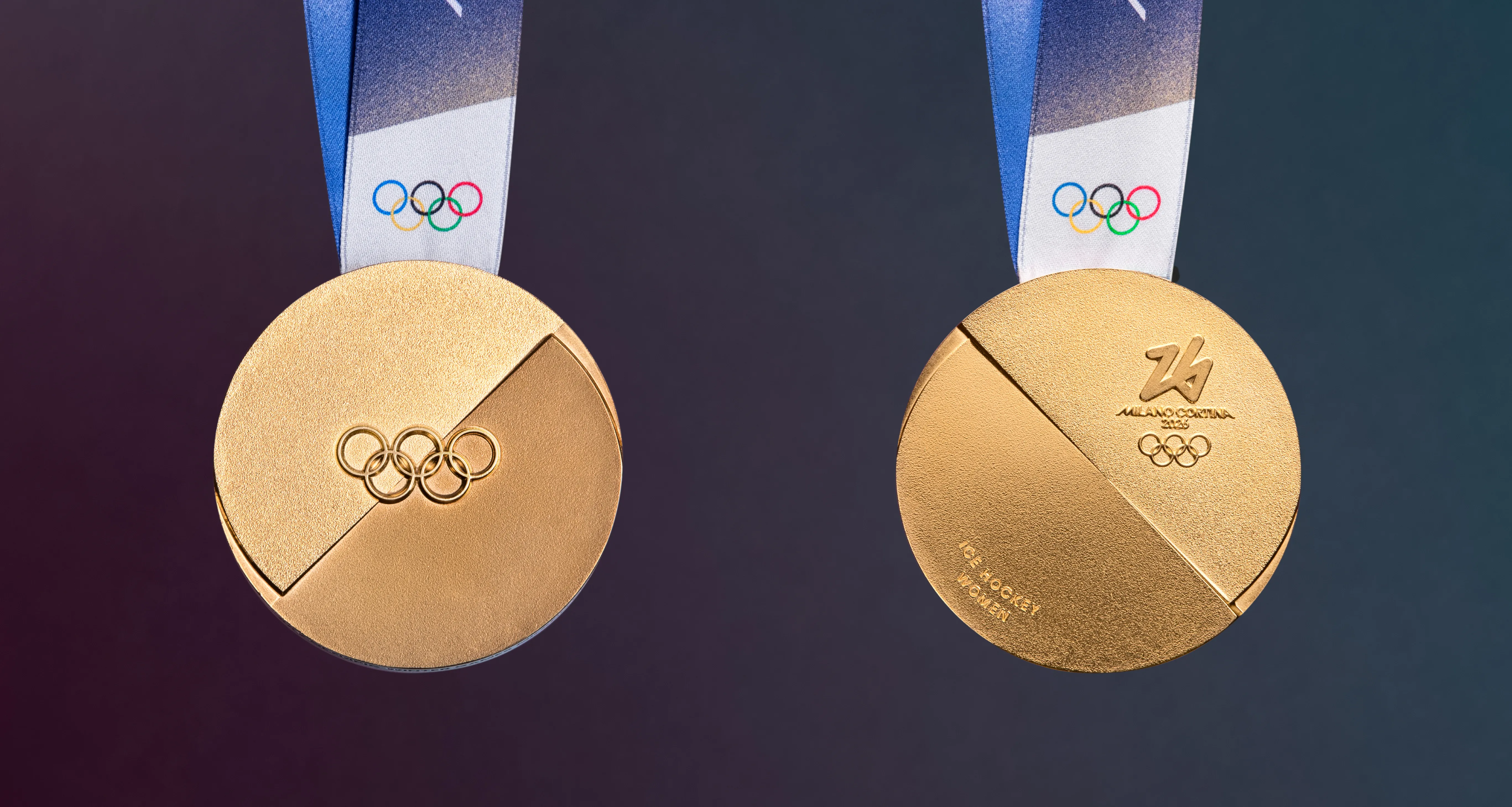 Las dos mitades son un detalle importante en las medallas