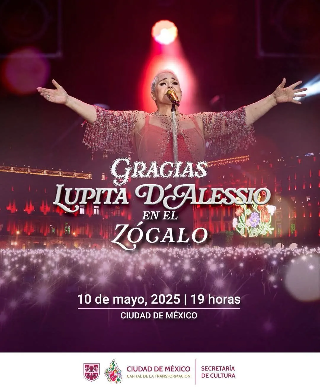 El sábado 10 de mayo será el concierto en el Zócalo de la CDMX / Especial
