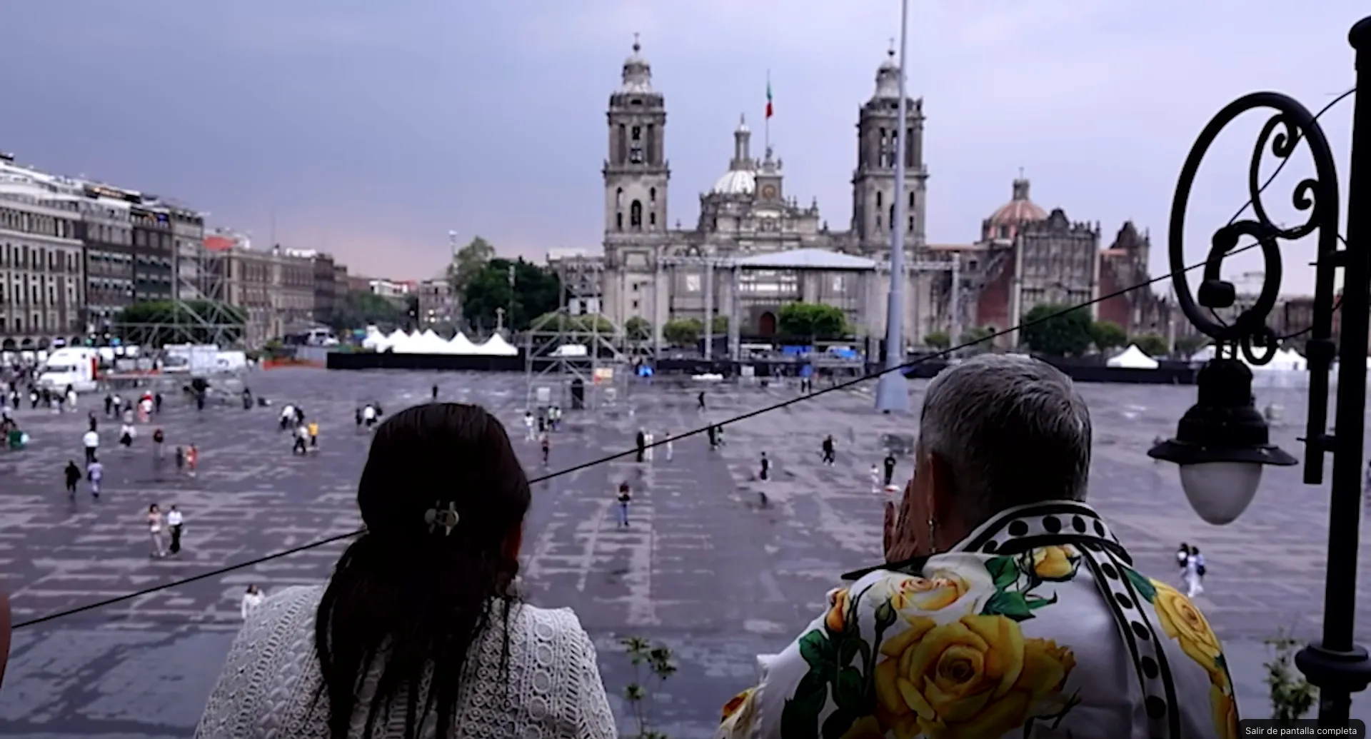 Lupita D'Alessio tuvo una visita previa al Zócalo / Especial