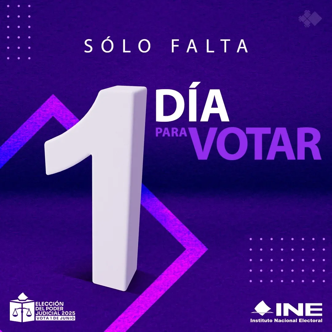 Falta un día para las elecciones del Poder Judicial Federación / Redes Sociales