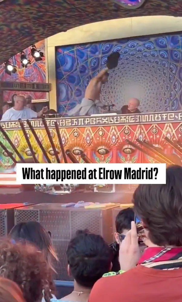 El hombre sin camisa logró burlar los filtros de seguridad / Redes Sociales