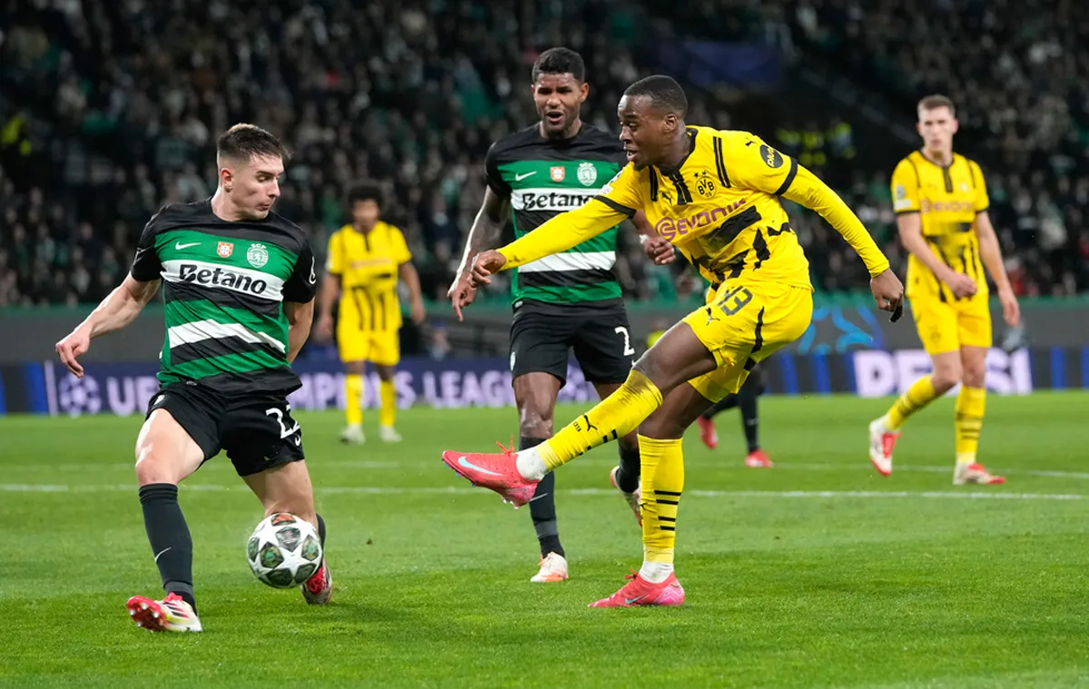 Jamie Bynoe-Gitten dispara ante Sporting I AP