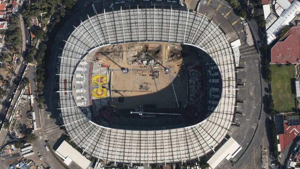 La vista aerea del Estadio Azteca | MEXSPORT