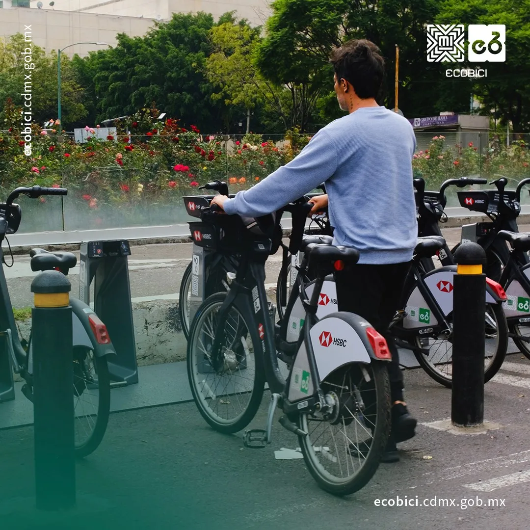 Debes de anclar perfectamente la bicicleta para que no se la roben / FB: @ecobici