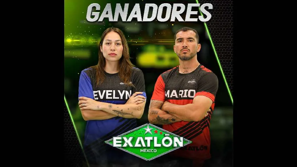 Evelyn Guijarro y Mario Osuna son los campeones del 2025/Exatlón México