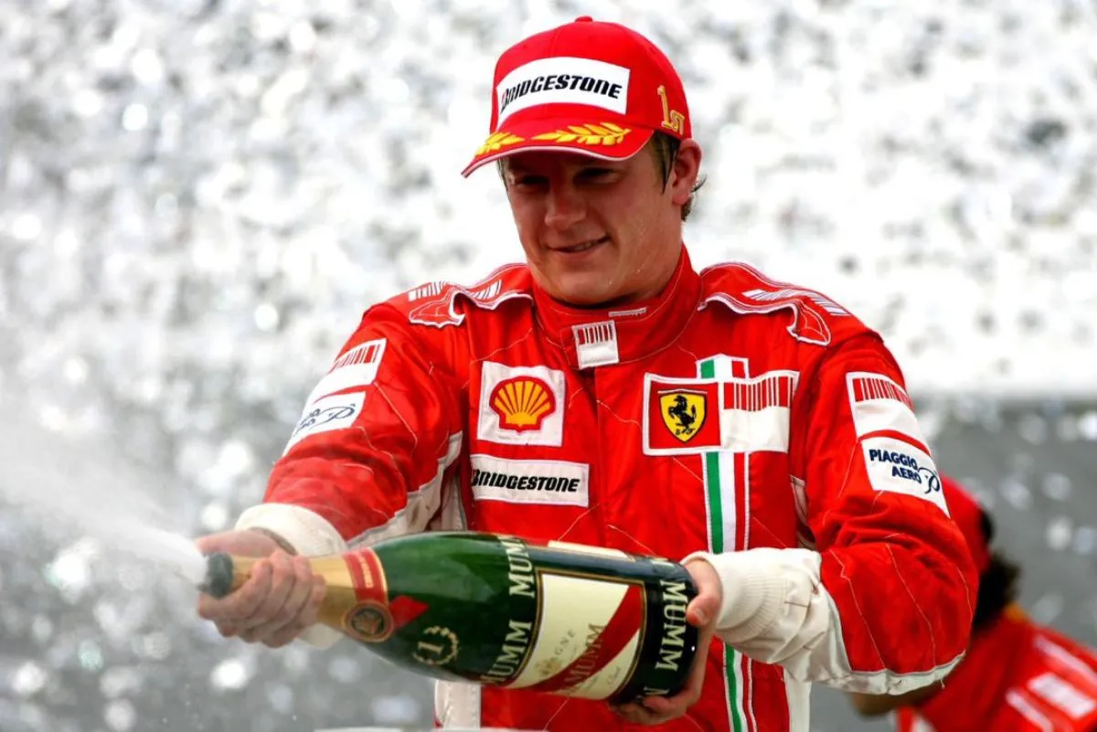 Kimi Raikkonen fue campeón con Ferrari