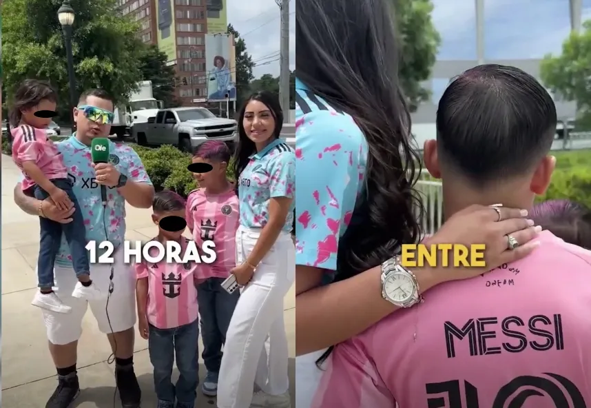 Toda la familia es fan de Messi