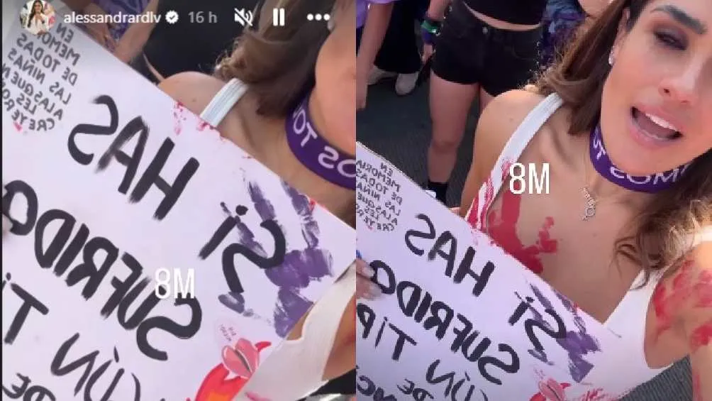 La titular de la alcaldía Cuauhtémoc también se unió a la manifestación/IG: @alessandrardlv