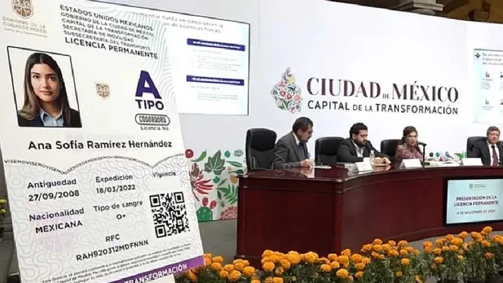 La Jefa de Gobierno Clara Brugada trajo de regreso la licencia permanente en CDMX/Gobierno CDMX