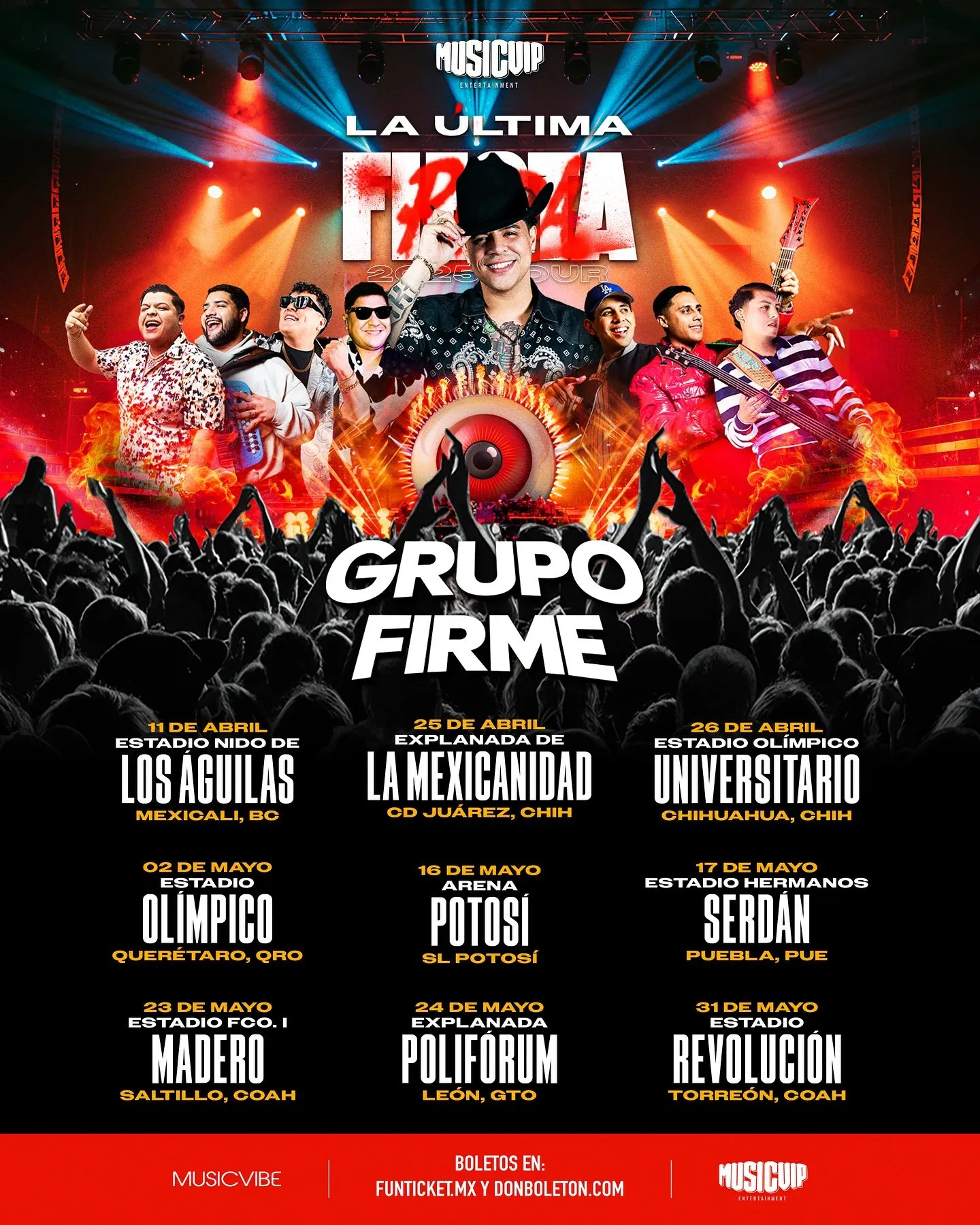 A la gira todavía le faltan fechas por confirmar / FB: @GrupoFirmeOficial