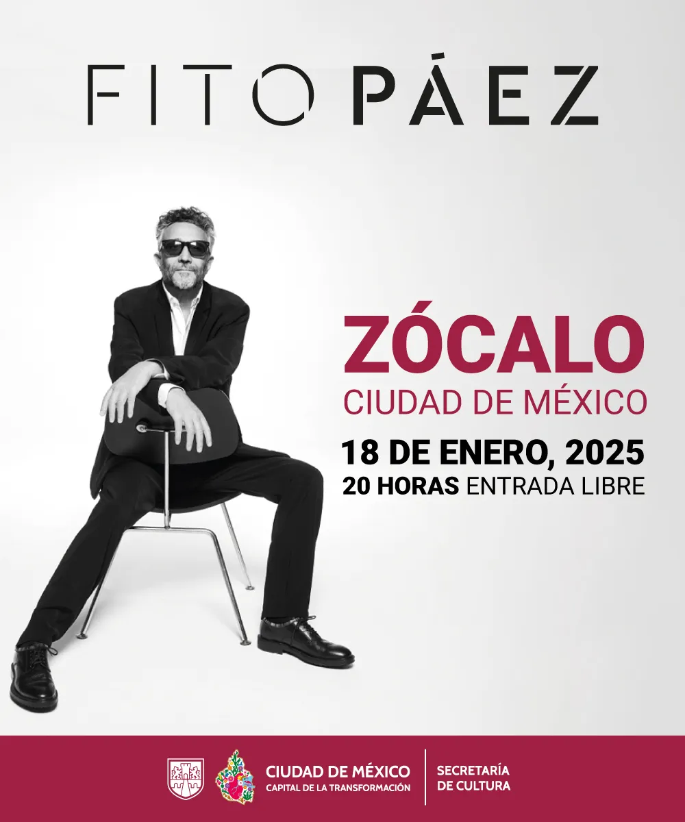 El concierto del argentino comenzará a las 20:00 horas / FB: @fitopaez
