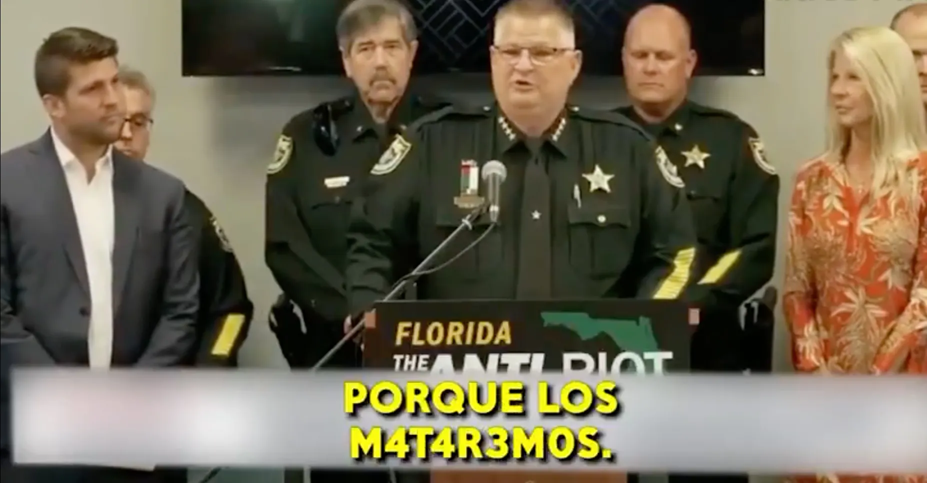 El sheriff del condado de Brevard, Florida, Wayne Ivey, preocupa por su tono amenazante / Redes Sociales