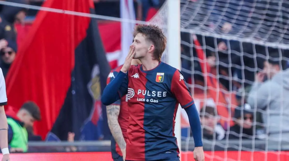 Frendrup en festejo de gol