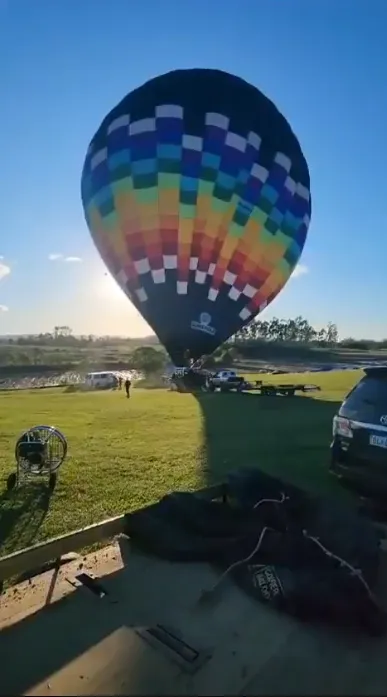 Fueron 21 personas las que viajaban en el globo / Redes Sociales