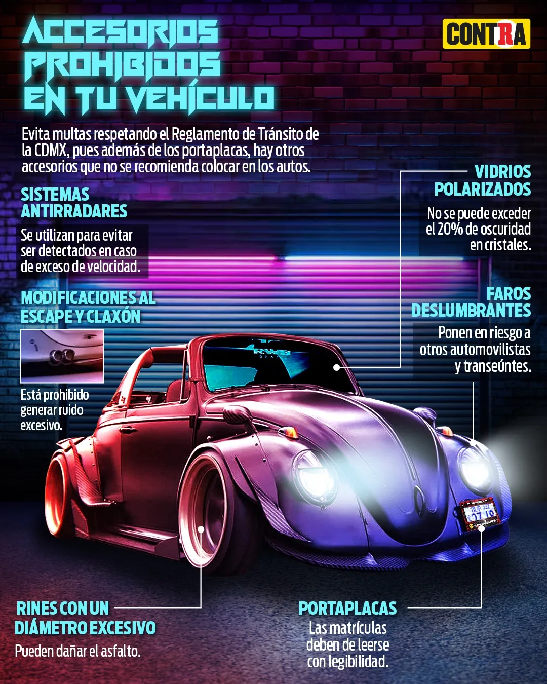 Estos son los accesorios que debes evitar/Infografía RÉCORD