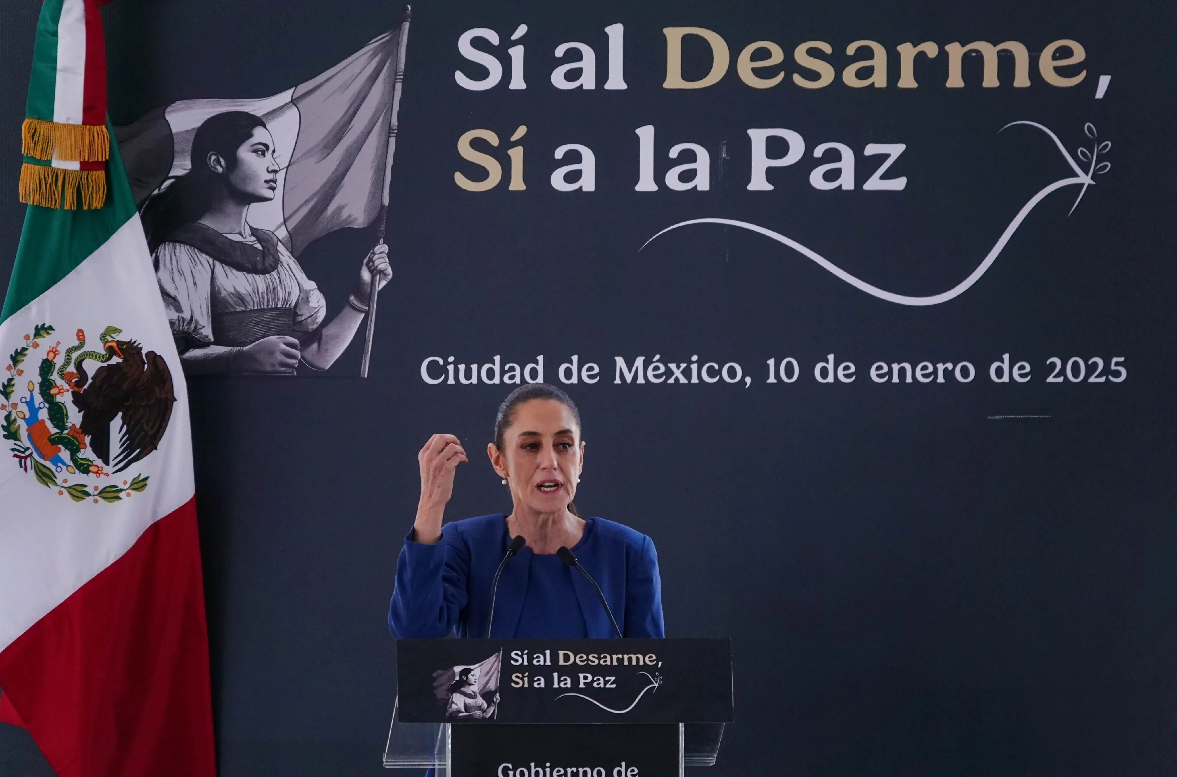 Claudia Sheinbaum en el inicio de este nuevo programa del Gobierno de México