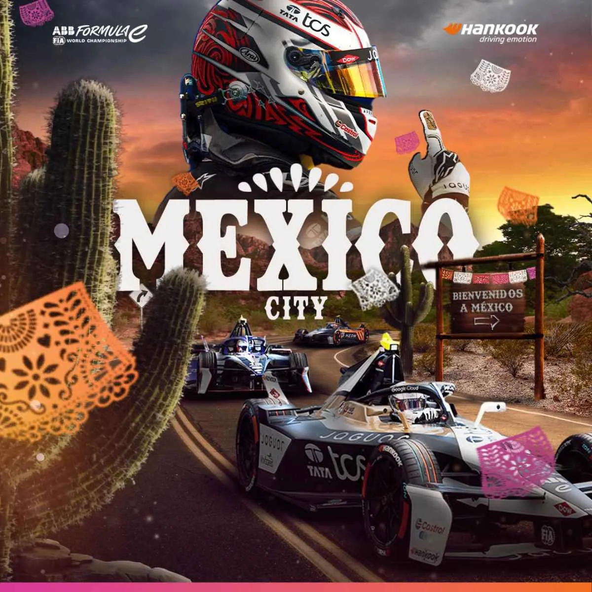 Cartel del E-Prix de la Ciudad de México 2025 en la Fórmula E