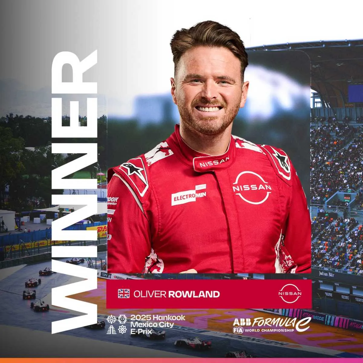 Oliver Rowland ganó el E-Prix de la Ciudad de México