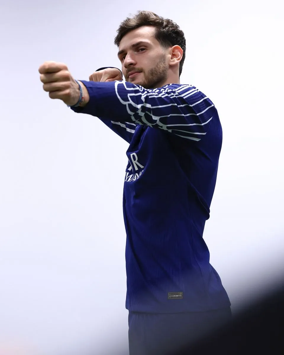 Kvaratskhelia en su presentación como fichaje de PSG