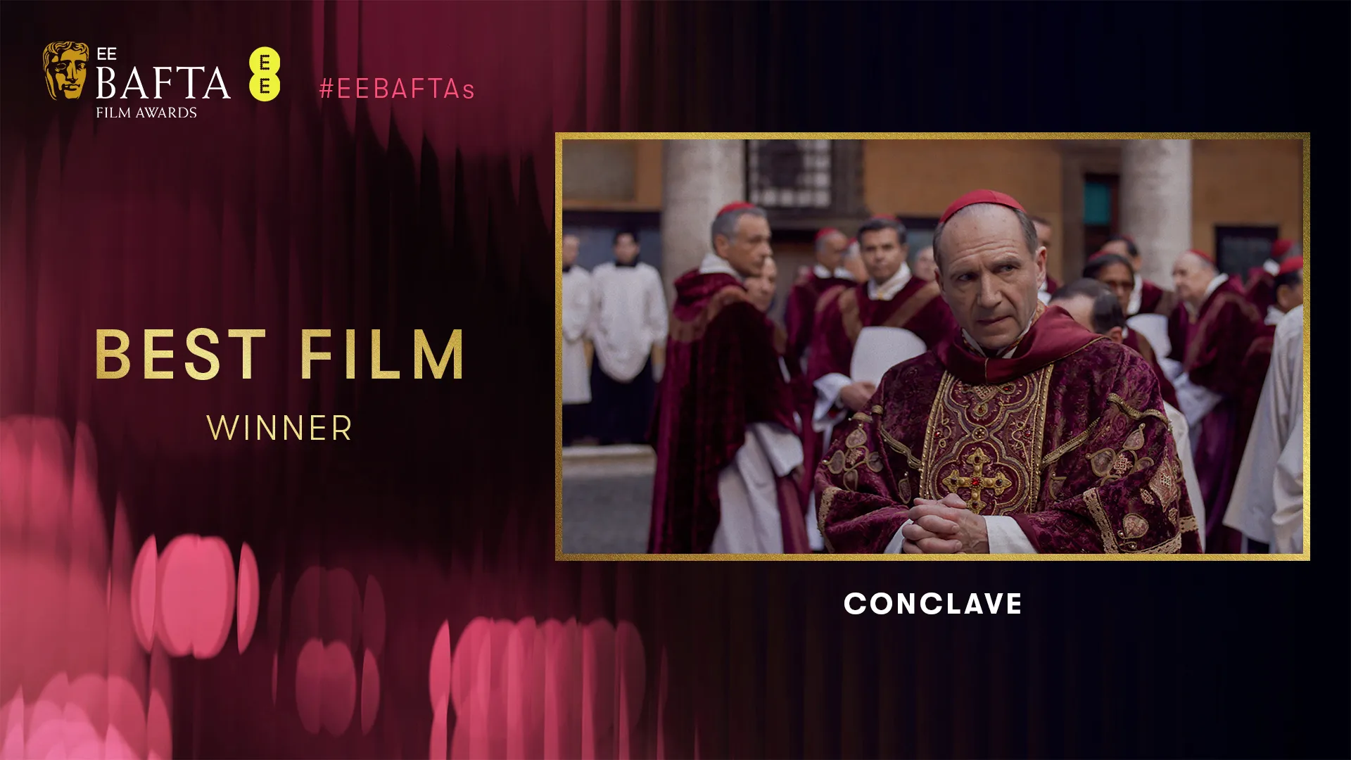 &quot;Conclave&quot; gana premio a mejor película y mejor película británica. / BFTA
