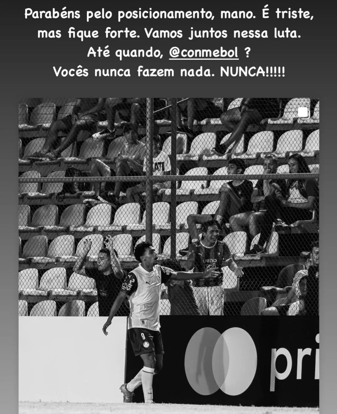 Así fue el apoyo de Vinicius a Luighi