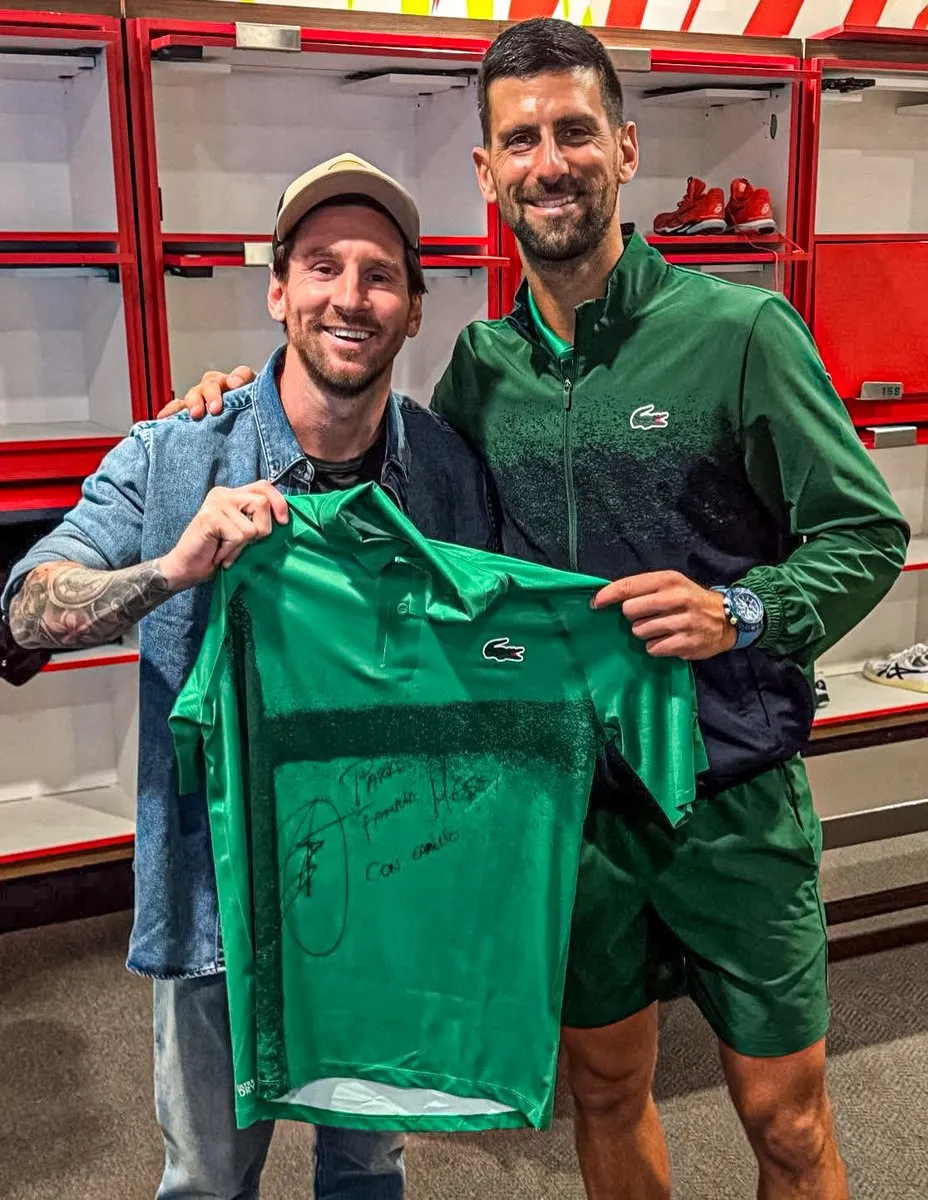 Nole tuvo el aliento de la familia Messi este viernes