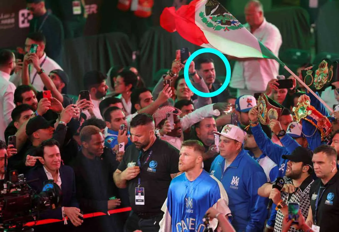 Hierro estuvo presente en el combate de Canelo