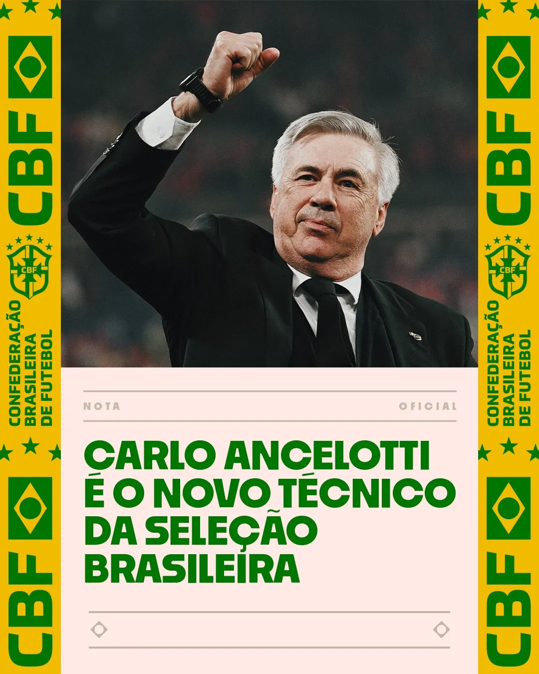 Brasil presentó a Ancelotti este lunes