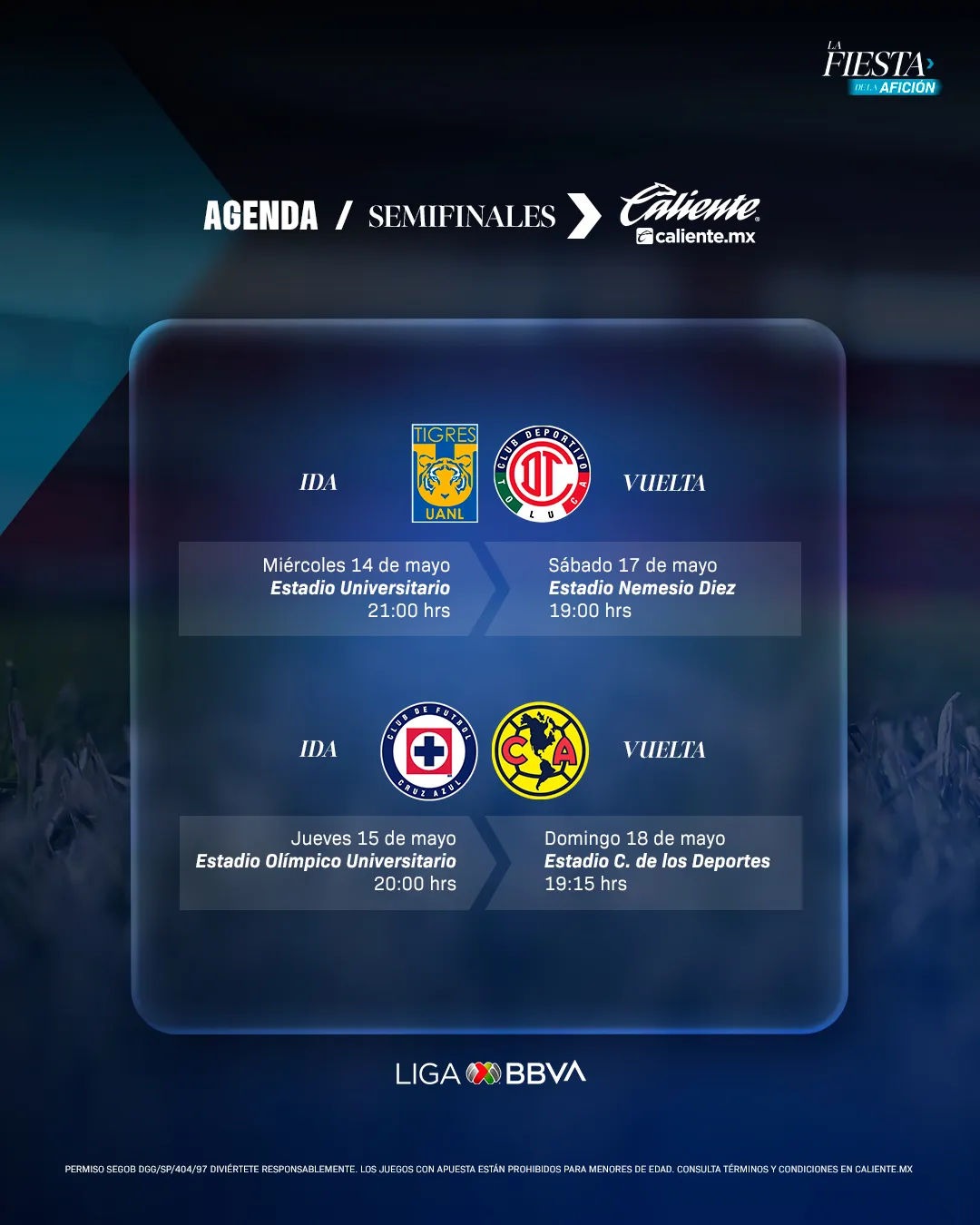 Así quedaron los horarios de las Semifinales