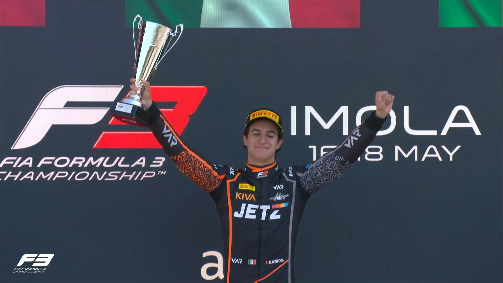 Ramos ganó su primera carrera larga en la Fórmula 3