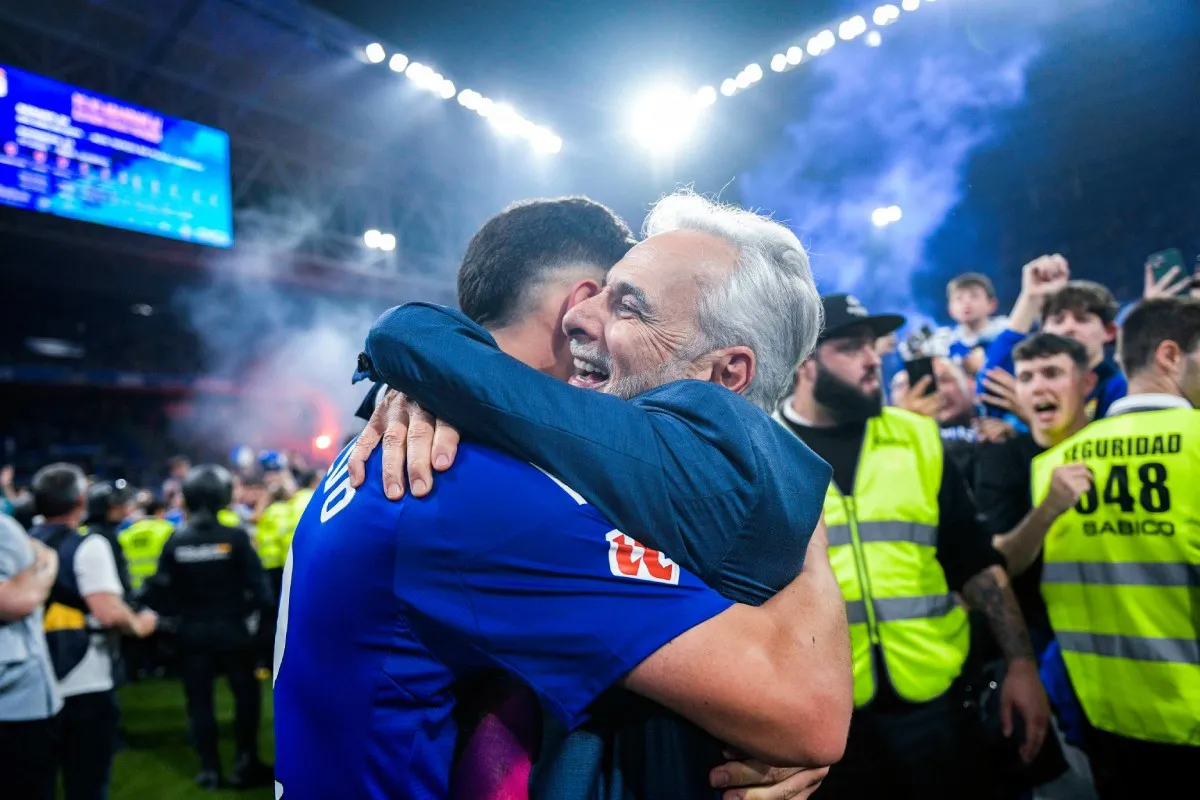 Festejo de Jesús Martínez | @RealOviedo