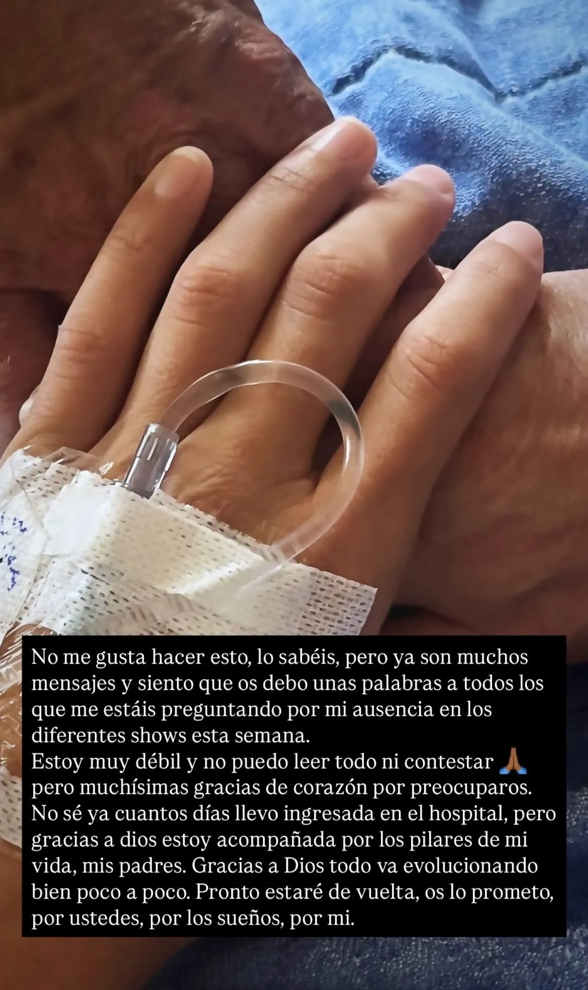 Así fue el mensaje de Claudia García