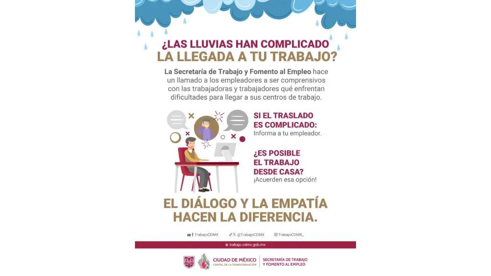 El Gobierno de CDMX sugiere llegar a un acuerdo para hacer home office/X