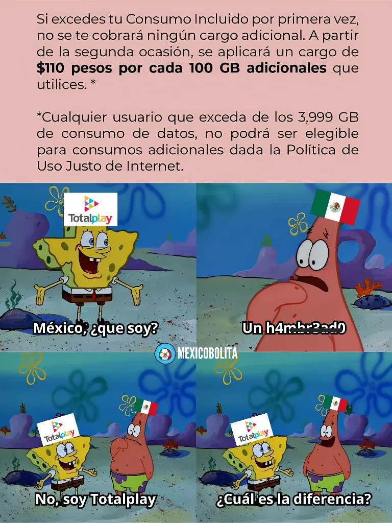 Los cargos adicionales no les agradó nada a los clientes de TotalPlay / Redes Sociales