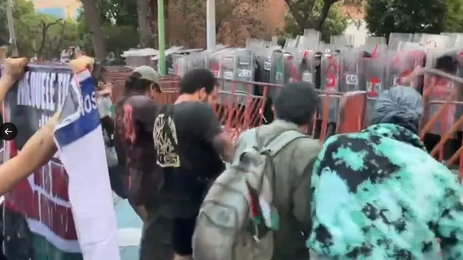 Ya hay antecedente de las manifestaciones en las embajadas israelís / Redes Sociales