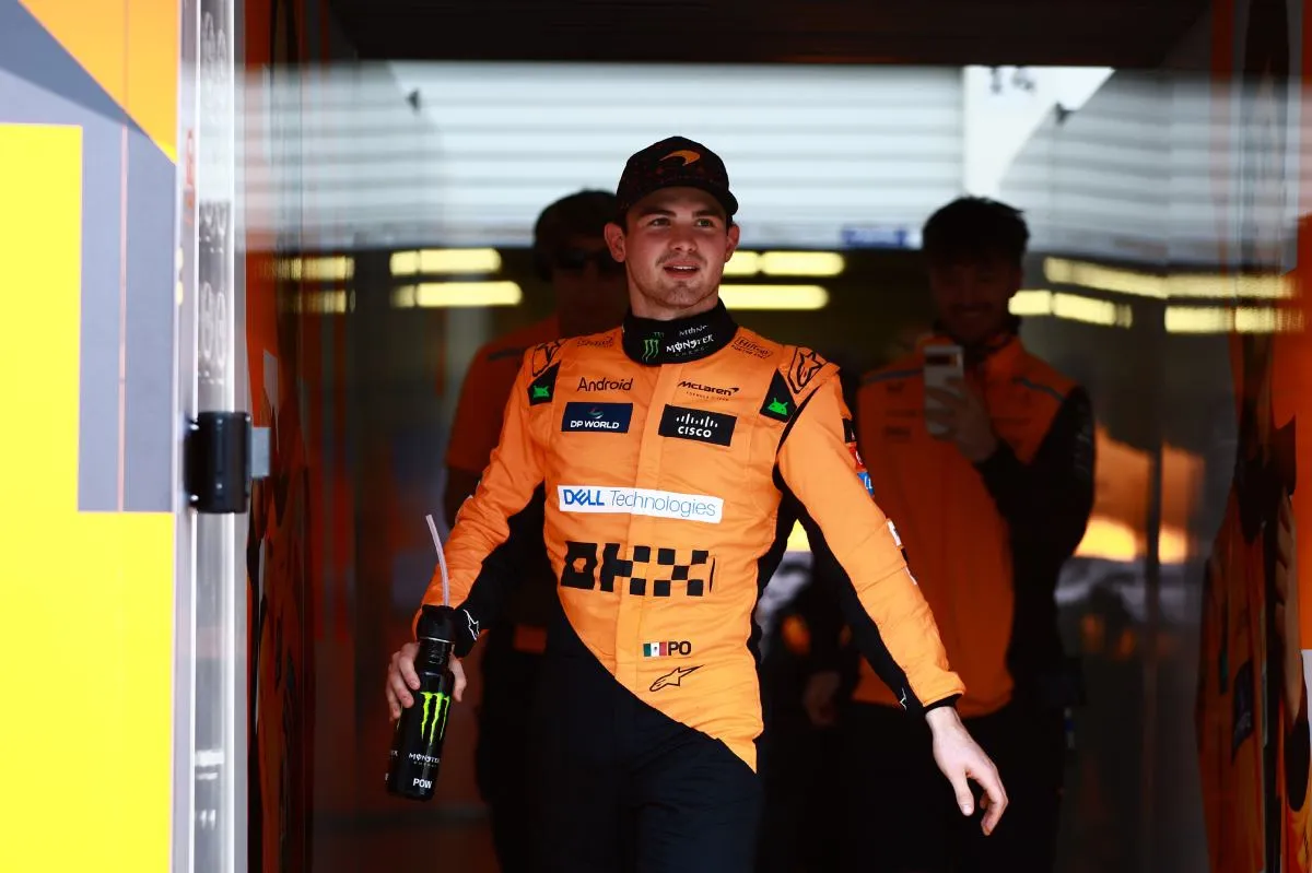 Patricio O'Ward durante el Gran Premio de México