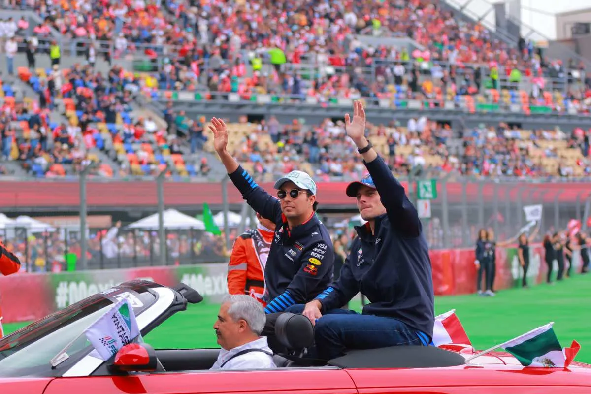 Checo Pérez y Max Verstappen en el Gran Premio de México 2024