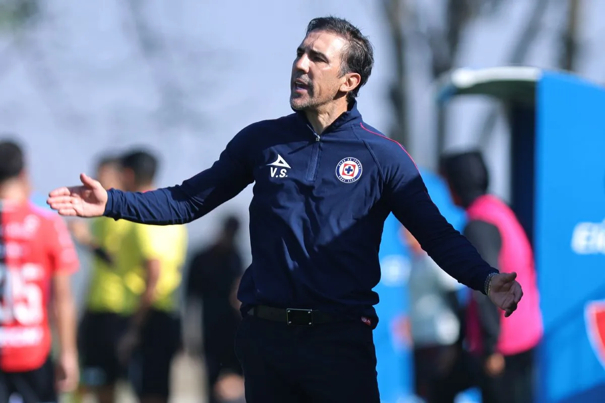 Vicente Sánchez con la Sub-23 de Cruz Azul