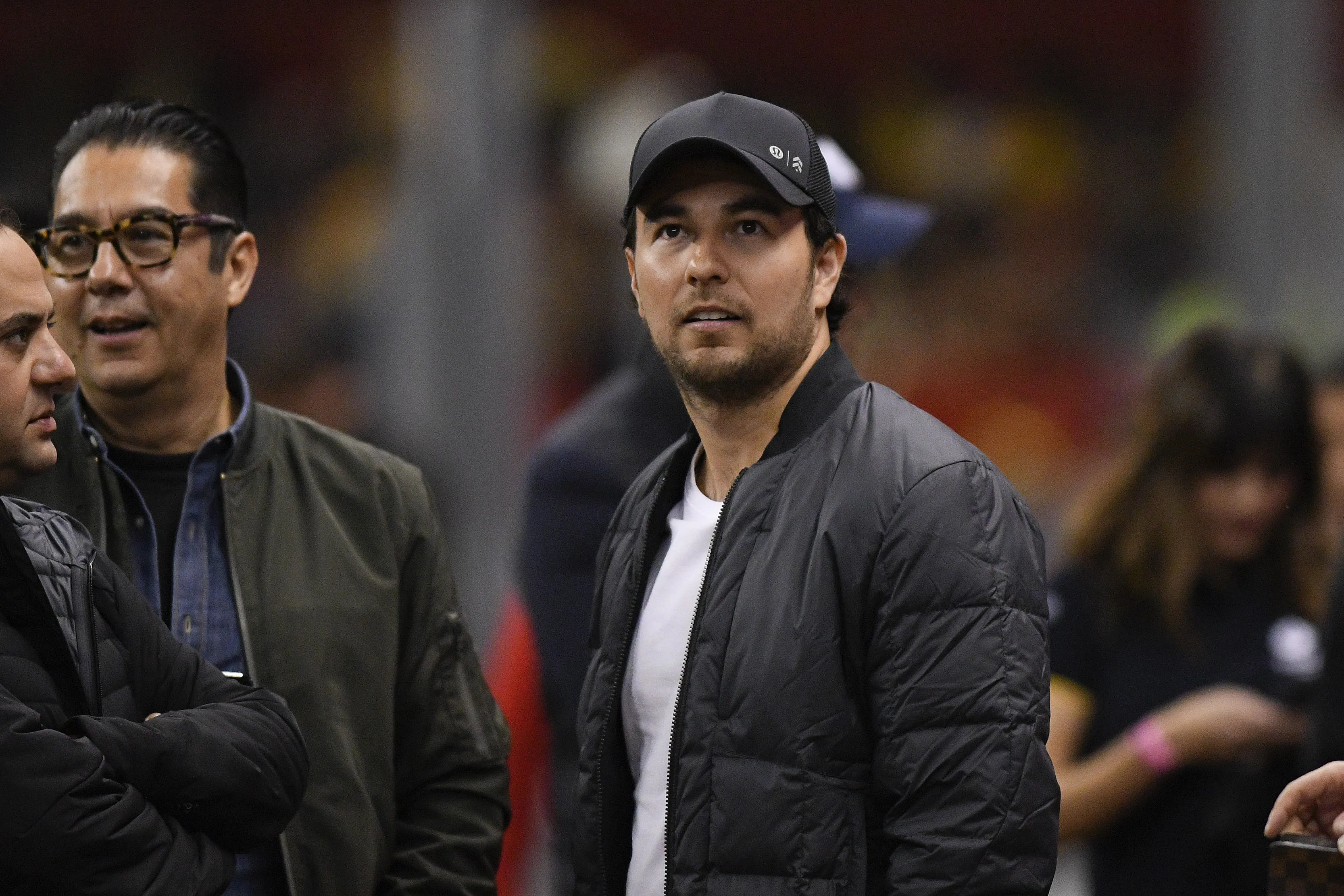 Checo Pérez en el Estadio Azteca en el Apertura 2019