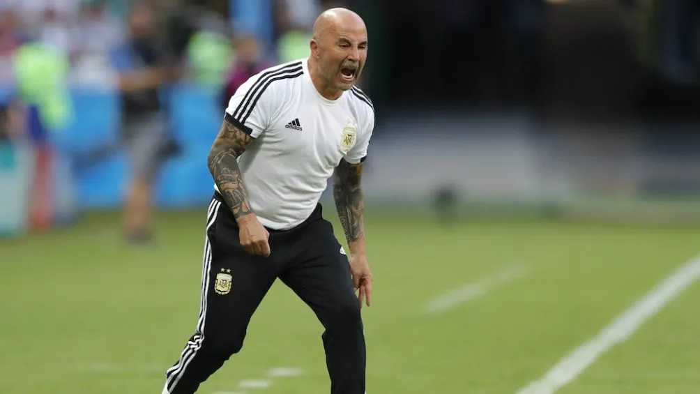 Sampaoli dirigiendo a Argentina | AP